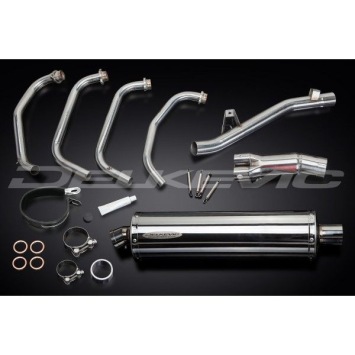 Delkevic volledig systeem Oval RVS 450mm zonder e-keur - GSF650 BANDIT (2005-2007)