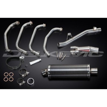 Delkevic volledig systeem Oval Carbon 350mm zonder e-keur - GSF650 BANDIT (2005-2007)