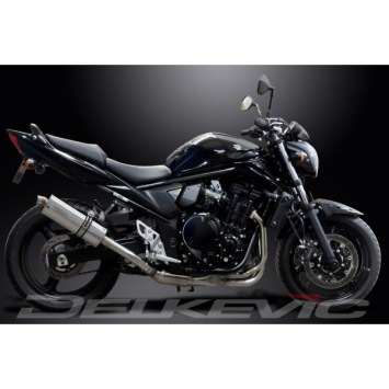 Delkevic volledig systeem Oval RVS 350mm zonder e-keur - GSF650 BANDIT (2007-2014)