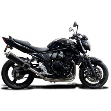 Delkevic volledig systeem Oval Carbon 450mm zonder e-keur - GSF650 BANDIT (2007-2014)