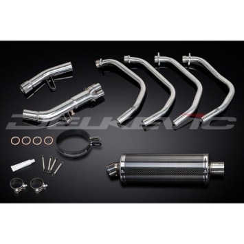 Delkevic volledig systeem Oval Carbon 350mm zonder e-keur - GSF650 BANDIT (2007-2014)