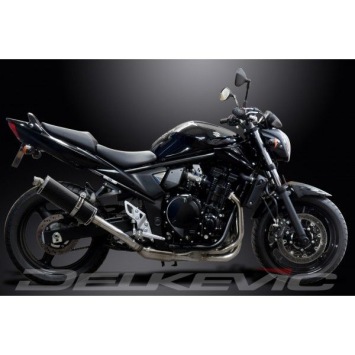 Delkevic volledig systeem Oval Carbon 350mm zonder e-keur - GSF650 BANDIT (2007-2014)