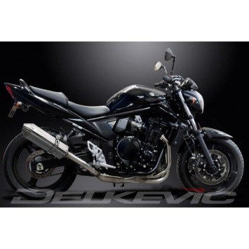 Delkevic volledig systeem Tri-Oval RVS 320mm zonder e-keur - GSF650 BANDIT (2007-2014)