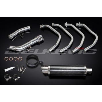 Delkevic volledig systeem Round Carbon 350mm zonder e-keur - GSF650 BANDIT (2007-2014)