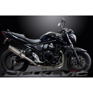 Delkevic volledig systeem Round RVS 350mm zonder e-keur - GSF650 BANDIT (2007-2014)