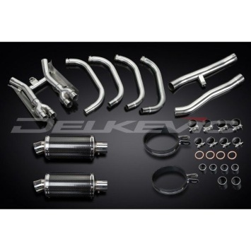 Delkevic volledig systeem Oval Carbon 225mm zonder e-keur - GSX1400 (2001-2004)