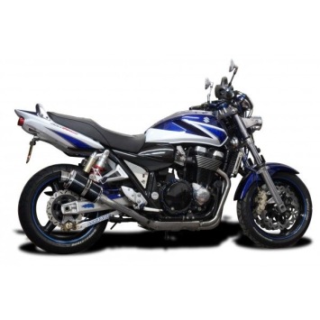 Delkevic volledig systeem Oval Carbon 225mm zonder e-keur - GSX1400 (2001-2004)