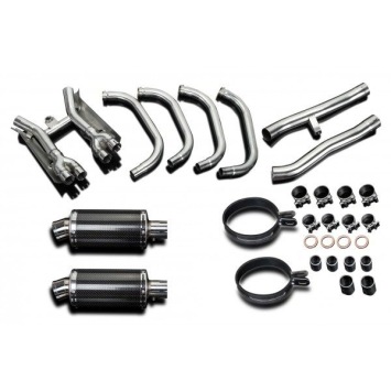 Delkevic volledig systeem Oval Carbon 225mm zonder e-keur - GSX1400 (2001-2004)