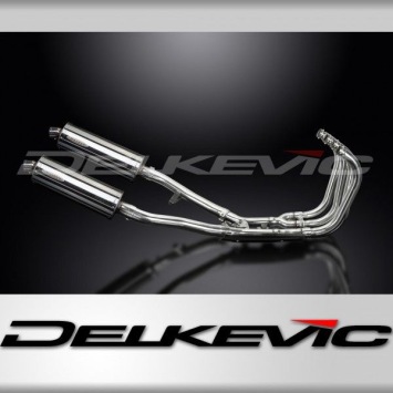 Delkevic volledig systeem Oval RVS 350mm zonder e-keur - GSX1400 (2001-2004)