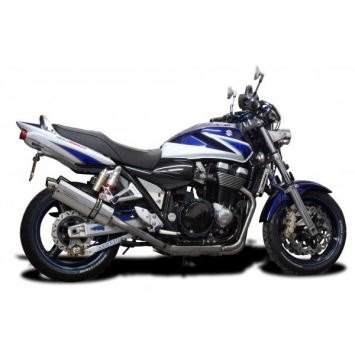 Delkevic volledig systeem Oval RVS 350mm zonder e-keur - GSX1400 (2001-2004)