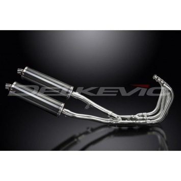 Delkevic volledig systeem Oval Carbon 450mm zonder e-keur - GSX1400 (2001-2004)