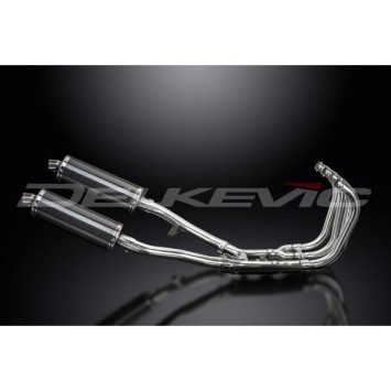 Delkevic volledig systeem Oval Carbon 350mm zonder e-keur - GSX1400 (2001-2004)