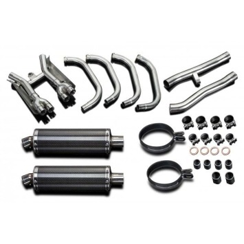 Delkevic volledig systeem Oval Carbon 350mm zonder e-keur - GSX1400 (2001-2004)