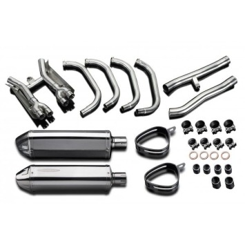 Delkevic volledig systeem Tri-Oval RVS 320mm zonder e-keur - GSX1400 (2001-2004)