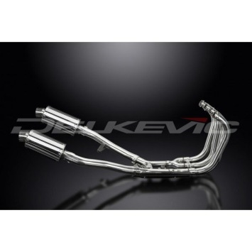 Delkevic volledig systeem Oval RVS 225mm zonder e-keur - GSX1400 (2001-2004)