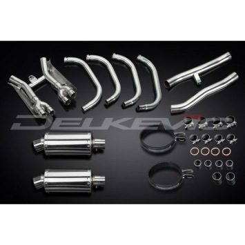 Delkevic volledig systeem Oval RVS 225mm zonder e-keur - GSX1400 (2001-2004)