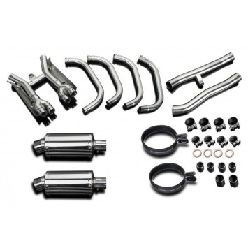 Delkevic volledig systeem Oval RVS 225mm zonder e-keur - GSX1400 (2001-2004)