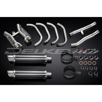 Delkevic volledig systeem Round Carbon 350mm zonder e-keur - GSX1400 (2001-2004)