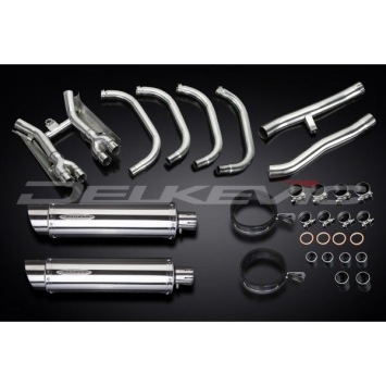 Delkevic volledig systeem Round RVS 350mm zonder e-keur - GSX1400 (2001-2004)