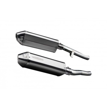 Delkevic slip-on kit Tri-Oval RVS 320mm zonder e-keur - GSX1400 K2-K4 (2001-2004)