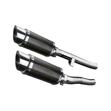 Delkevic slip-on kit Round Carbon 200mm zonder e-keur - GSX1400 K2-K4 (2001-2004)