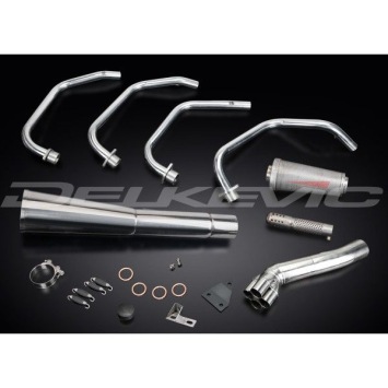 Delkevic volledig systeem Megaphone RVS 550mm zonder e-keur - GS1000 S/E (1978-1980)