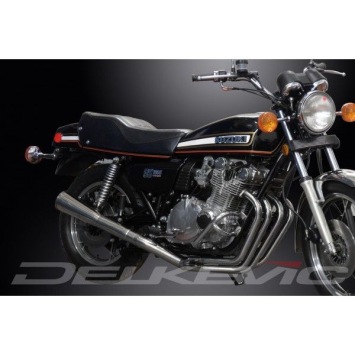 Delkevic volledig systeem Megaphone RVS 550mm zonder e-keur - GS1000 S/E (1978-1980)