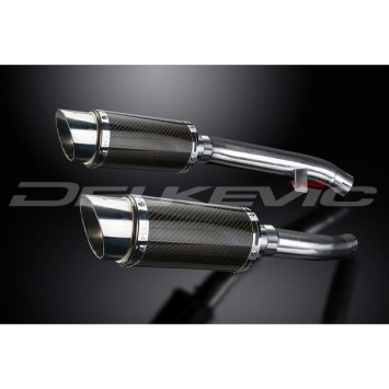 Delkevic slip-on kit Round Carbon 200mm zonder e-keur - FJR1300 (2000-2005)