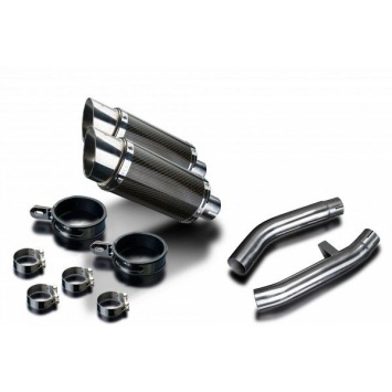 Delkevic slip-on kit Round Carbon 200mm zonder e-keur - FJR1300 (2000-2005)
