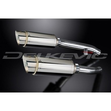 Delkevic slip-on kit Round RVS 200mm zonder e-keur - FJR1300 (2000-2005)