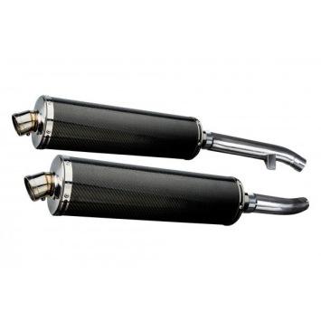 Delkevic slip-on kit Oval Carbon 450mm zonder e-keur - FJR1300 (2000-2005)