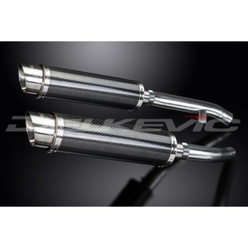 Delkevic slip-on kit Round Carbon 350mm zonder e-keur - FJR1300 (2000-2005)