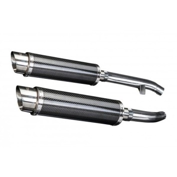 Delkevic slip-on kit Round Carbon 350mm zonder e-keur - FJR1300 (2000-2005)