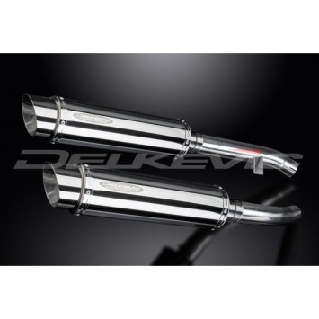 Delkevic slip-on kit Round RVS 350mm zonder e-keur - FJR1300 (2000-2005)