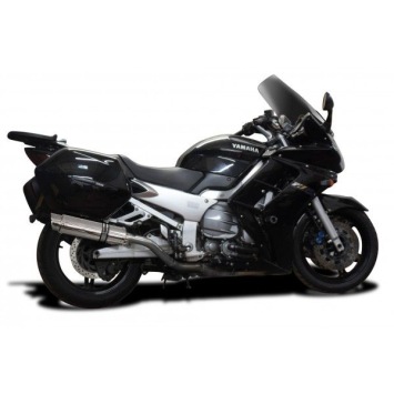 Delkevic slip-on kit Round RVS 350mm zonder e-keur - FJR1300 (2000-2005)