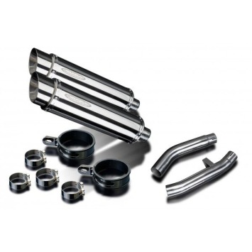 Delkevic slip-on kit Round RVS 350mm zonder e-keur - FJR1300 (2000-2005)