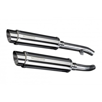 Delkevic slip-on kit Round RVS 350mm zonder e-keur - FJR1300 (2000-2005)