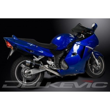 Delkevic volledig systeem Round Carbon 200mm zonder e-keur - CBR1100XX BLACKBIRD (1996-2009)