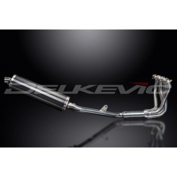 Delkevic volledig systeem Oval Carbon 450mm zonder e-keur - CBR1100XX BLACKBIRD (1996-2009)