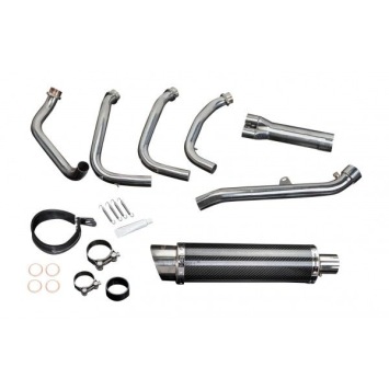 Delkevic volledig systeem Round Carbon 350mm zonder e-keur - CBR1100XX BLACKBIRD (1996-2009)