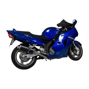 Delkevic slip-on kit Oval Carbon 350mm zonder e-keur - CBR1100XX BLACKBIRD (1996-2009)