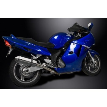 Delkevic slip-on kit Tri-Oval RVS 320mm zonder e-keur - CBR1100XX BLACKBIRD (1996-2009)