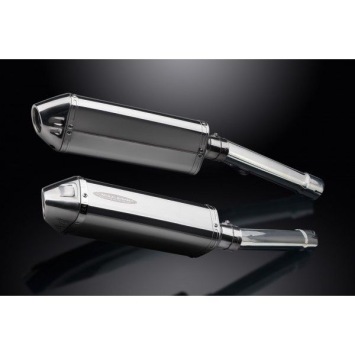 Delkevic slip-on kit Tri-Oval RVS 320mm zonder e-keur - CBR1100XX BLACKBIRD (1996-2009)