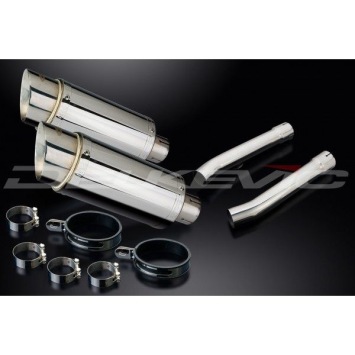 Delkevic slip-on kit Round RVS 200mm zonder e-keur - CBR1100XX BLACKBIRD (1996-2009)