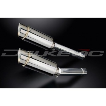Delkevic slip-on kit Round RVS 200mm zonder e-keur - CBR1100XX BLACKBIRD (1996-2009)