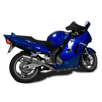 Delkevic slip-on kit Round RVS 200mm zonder e-keur - CBR1100XX BLACKBIRD (1996-2009)