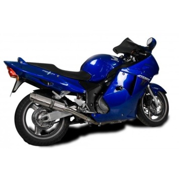 Delkevic slip-on kit Round RVS 350mm zonder e-keur - CBR1100XX BLACKBIRD (1996-2009)