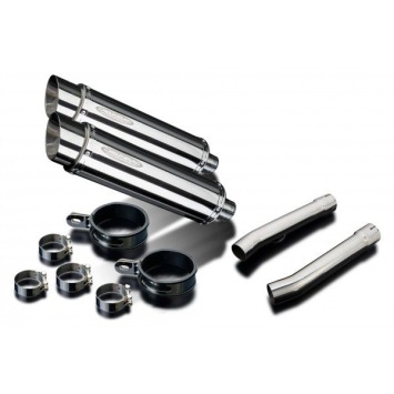 Delkevic slip-on kit Round RVS 350mm zonder e-keur - CBR1100XX BLACKBIRD (1996-2009)