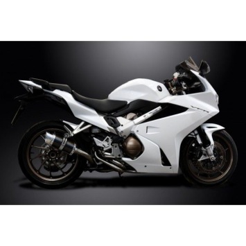 Delkevic volledig systeem Round Carbon 200mm zonder e-keur - VFR800F 14-19 VFR800X 15-6