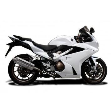 Delkevic volledig systeem Oval RVS 350mm zonder e-keur - VFR800F 14-19 VFR800X 15-9